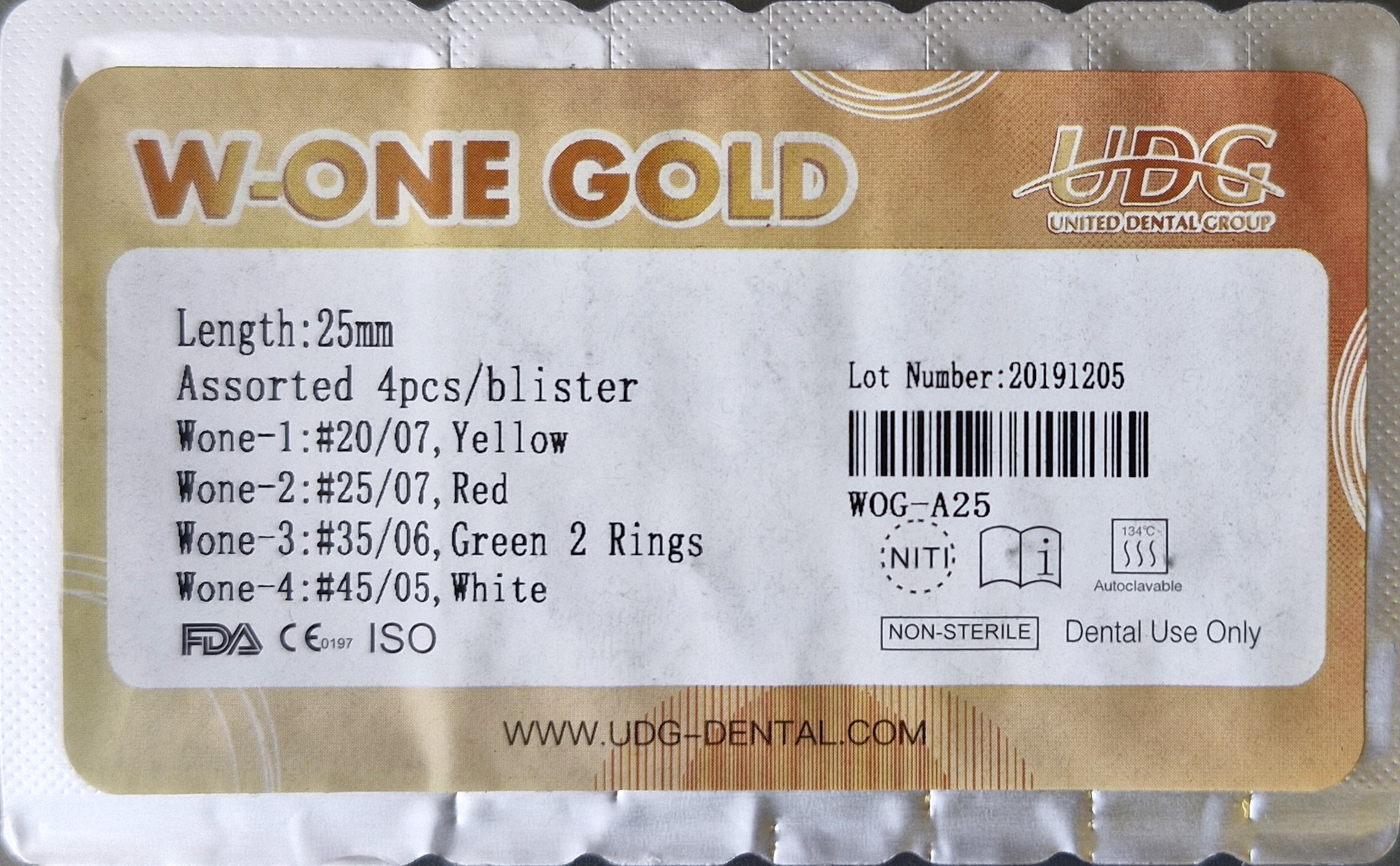 فایل روتاری دبلیو وان گلد رسیپروکیتینگ | M3 - W One Gold Reciprocating